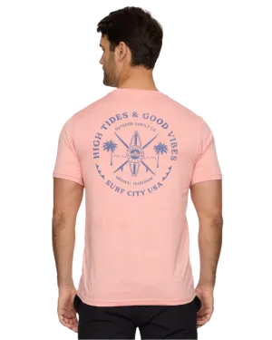 HIGH TIDES GOOD VIBES PERFORMANCE TEE