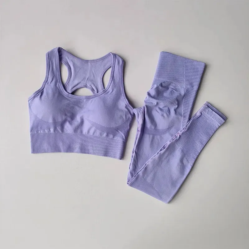 High-Waist Leggings & Sports Bra