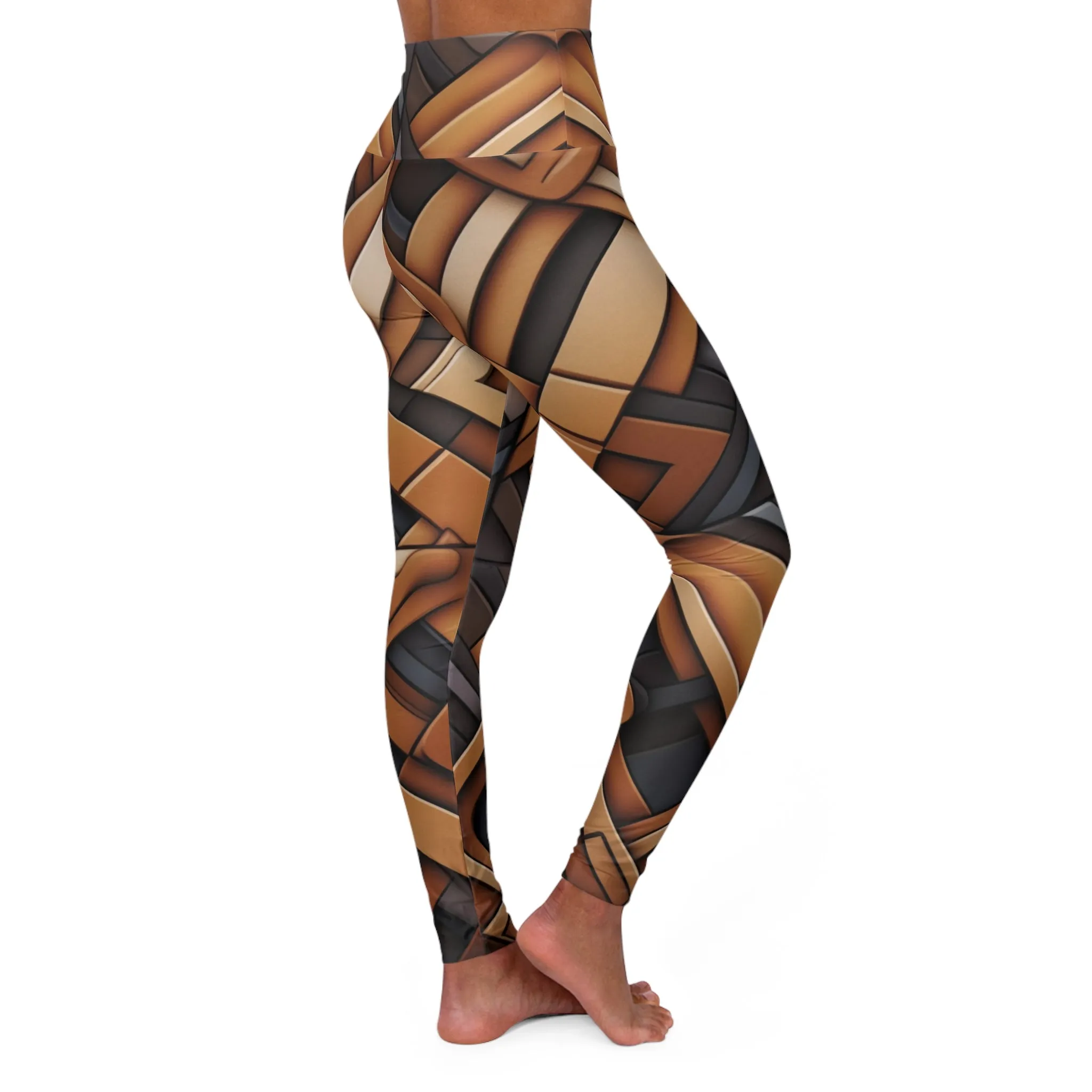 High Waisted Leggings - Galactic-Tundra