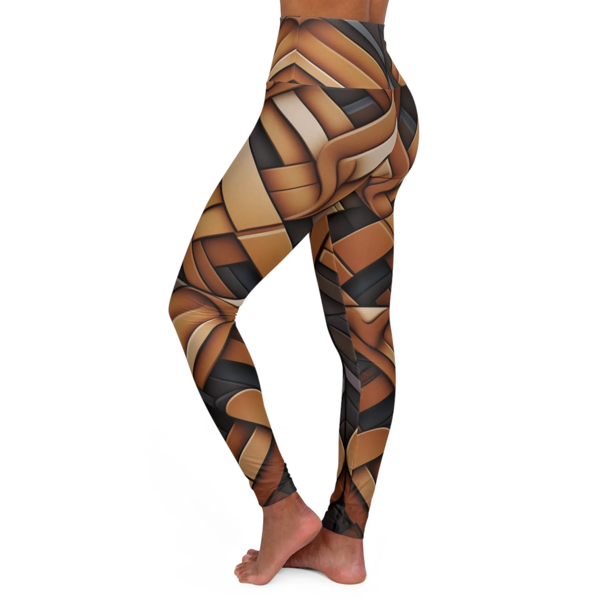 High Waisted Leggings - Galactic-Tundra