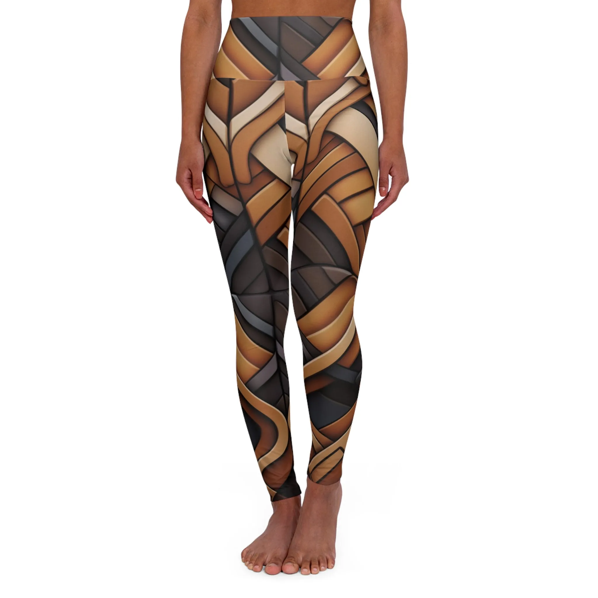 High Waisted Leggings - Galactic-Tundra