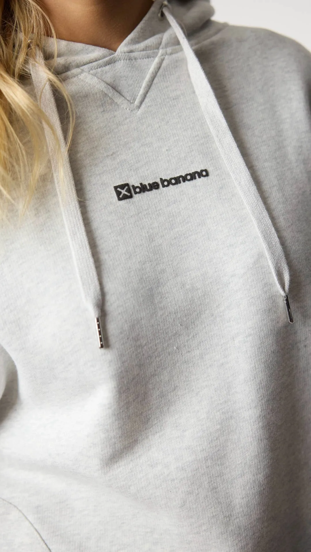HOODIE CLEAN LIGHT GREY MELANGE