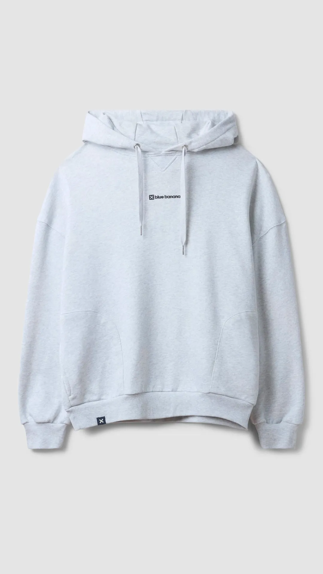 HOODIE CLEAN LIGHT GREY MELANGE