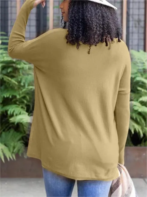 💥HOT SALE 49% OFF💥LONG SLEEVE THUMBHOLE SWEATER POCKET TUNIC
