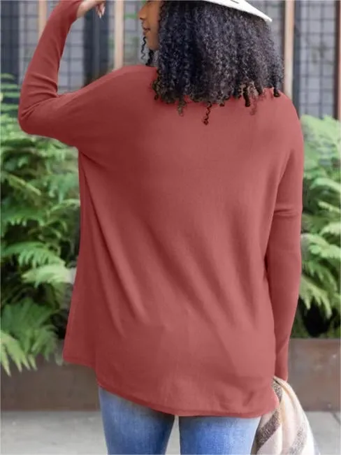 💥HOT SALE 49% OFF💥LONG SLEEVE THUMBHOLE SWEATER POCKET TUNIC