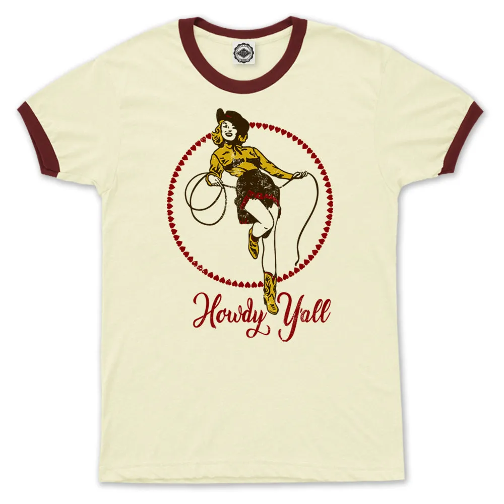 Howdy Y'All Men's Ringer Tee