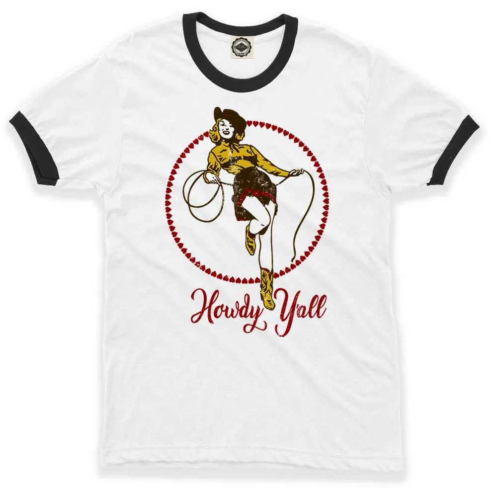 Howdy Y'All Men's Ringer Tee