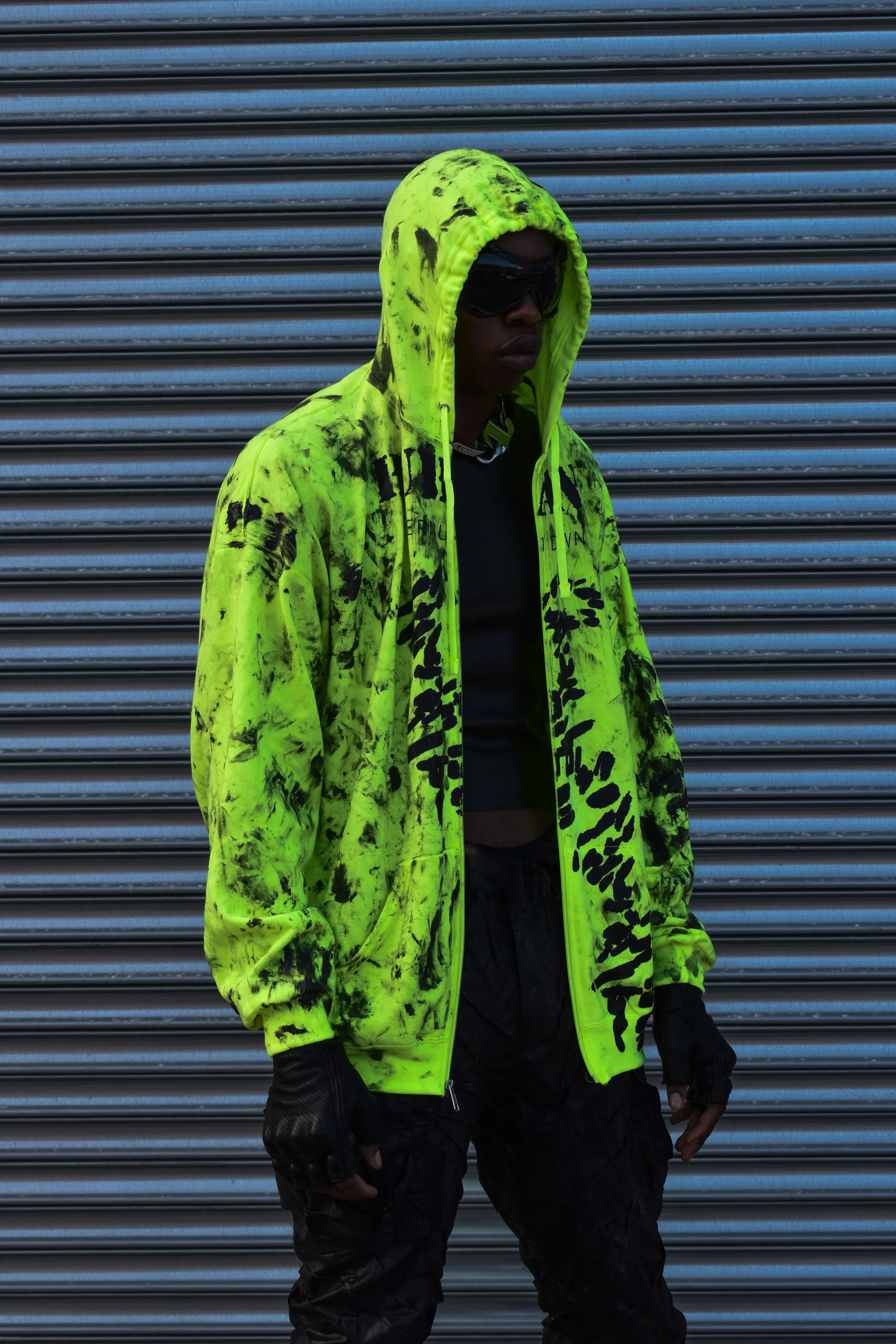 HUBANE OVERSIZED HOODIE IN SAFETY YELLOW