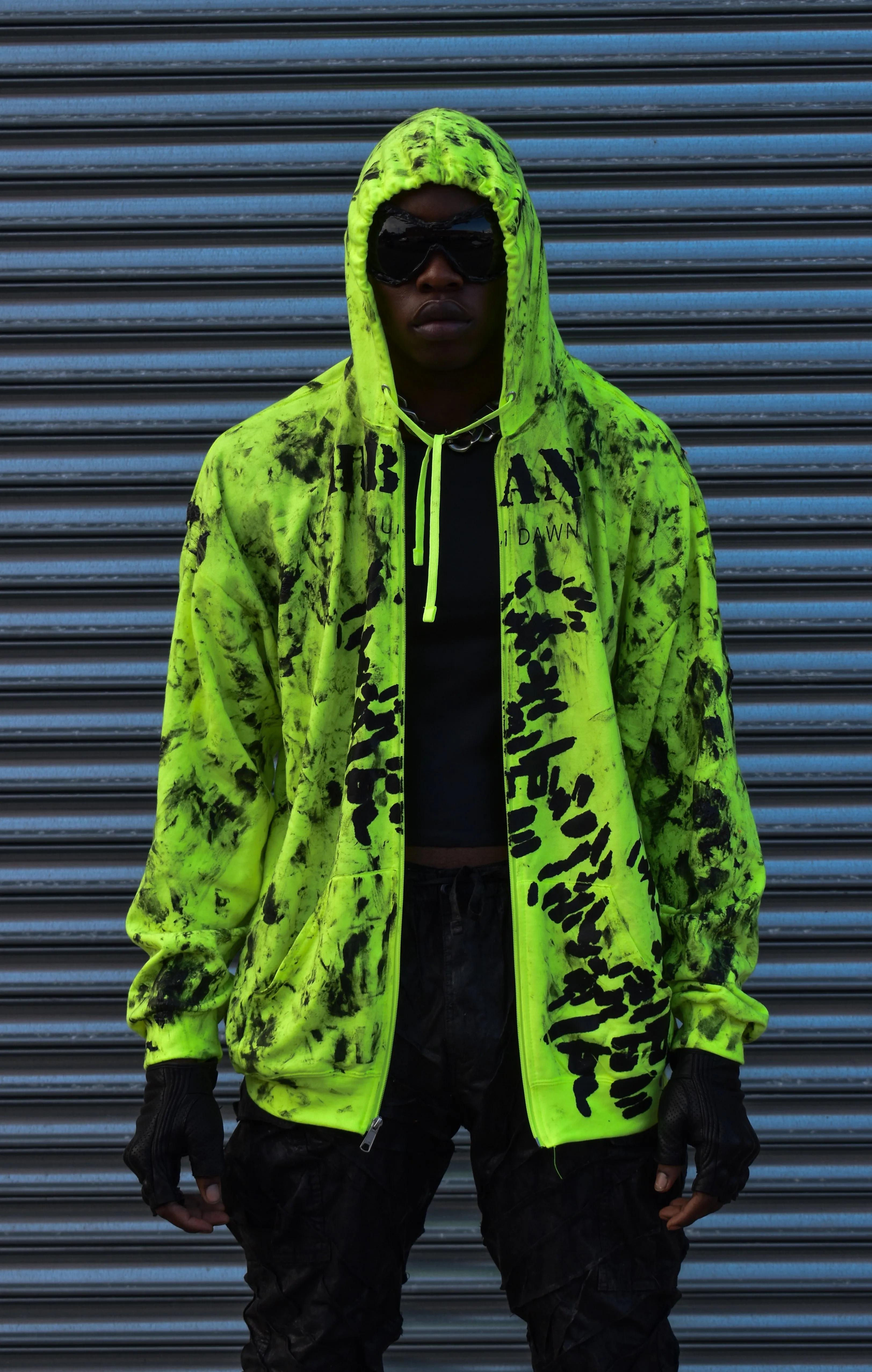 HUBANE OVERSIZED HOODIE IN SAFETY YELLOW