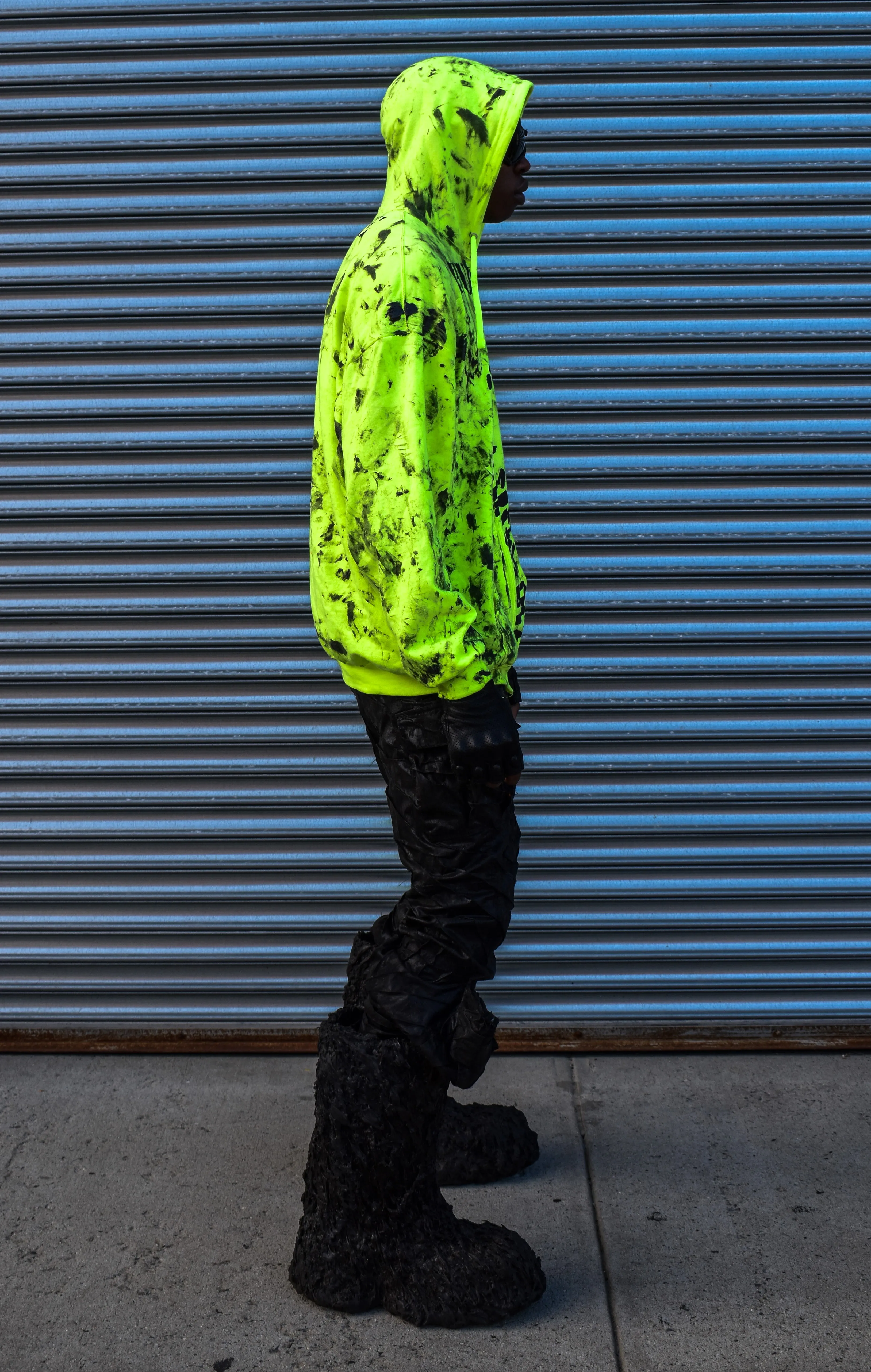 HUBANE OVERSIZED HOODIE IN SAFETY YELLOW