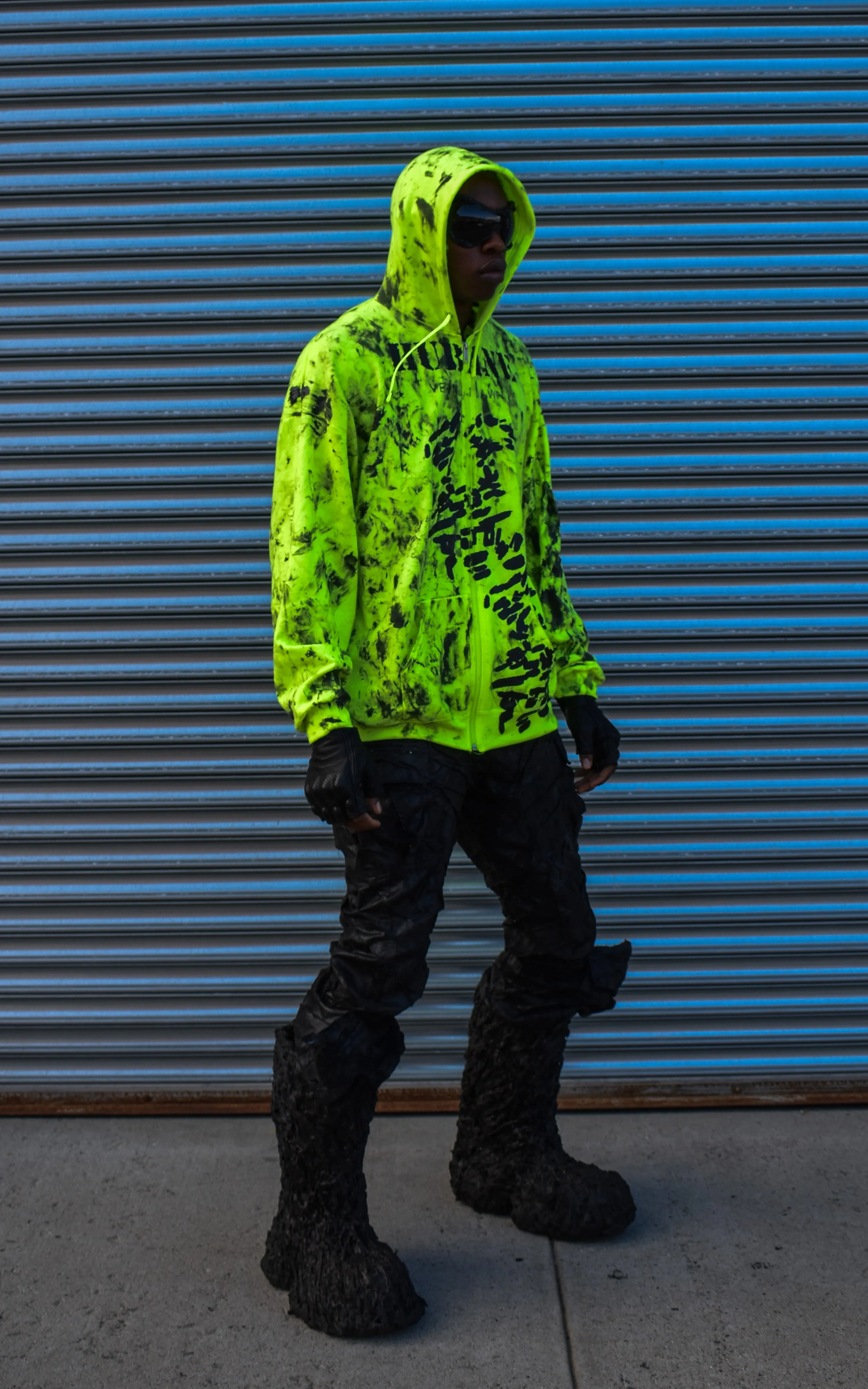 HUBANE OVERSIZED HOODIE IN SAFETY YELLOW