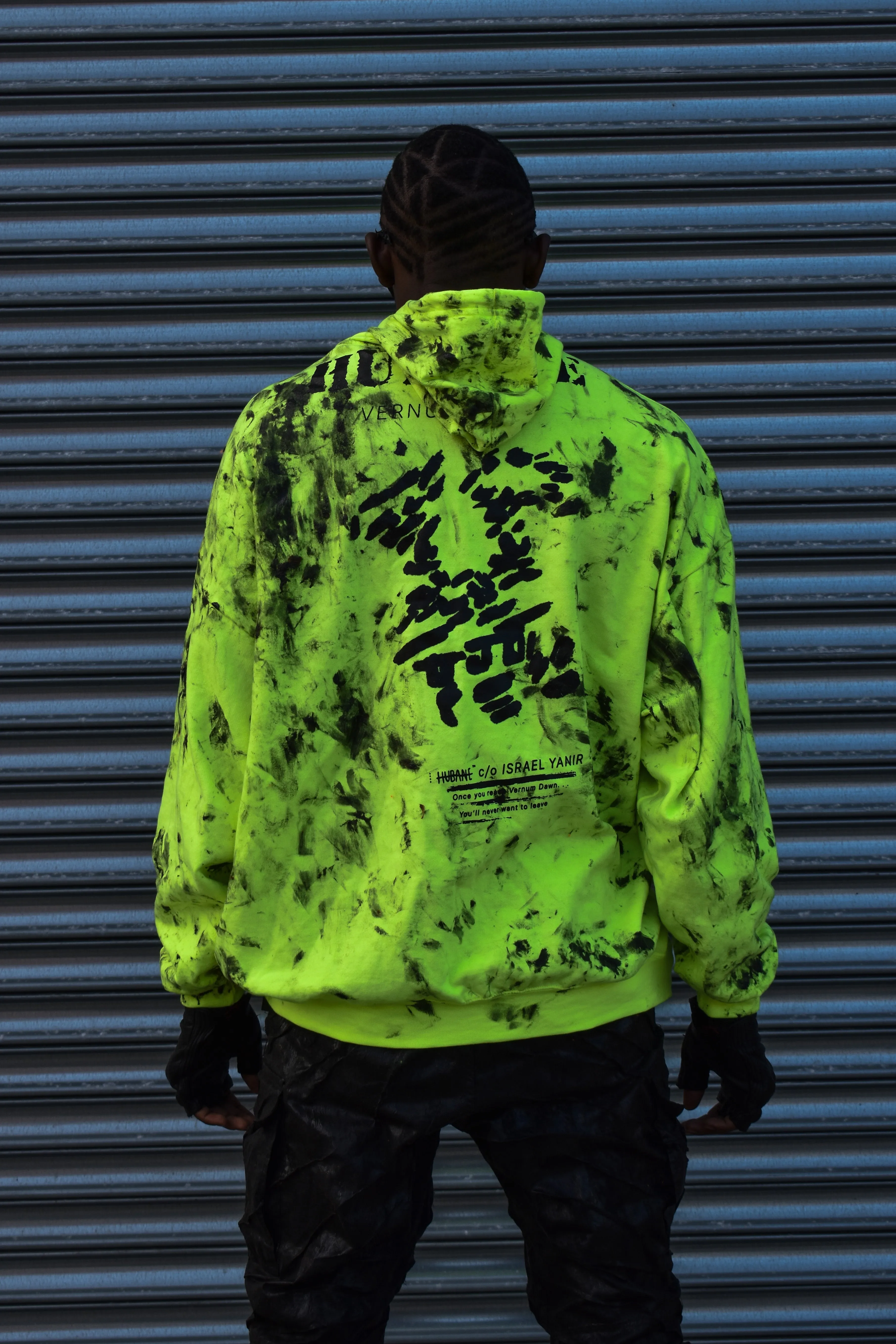 HUBANE OVERSIZED HOODIE IN SAFETY YELLOW