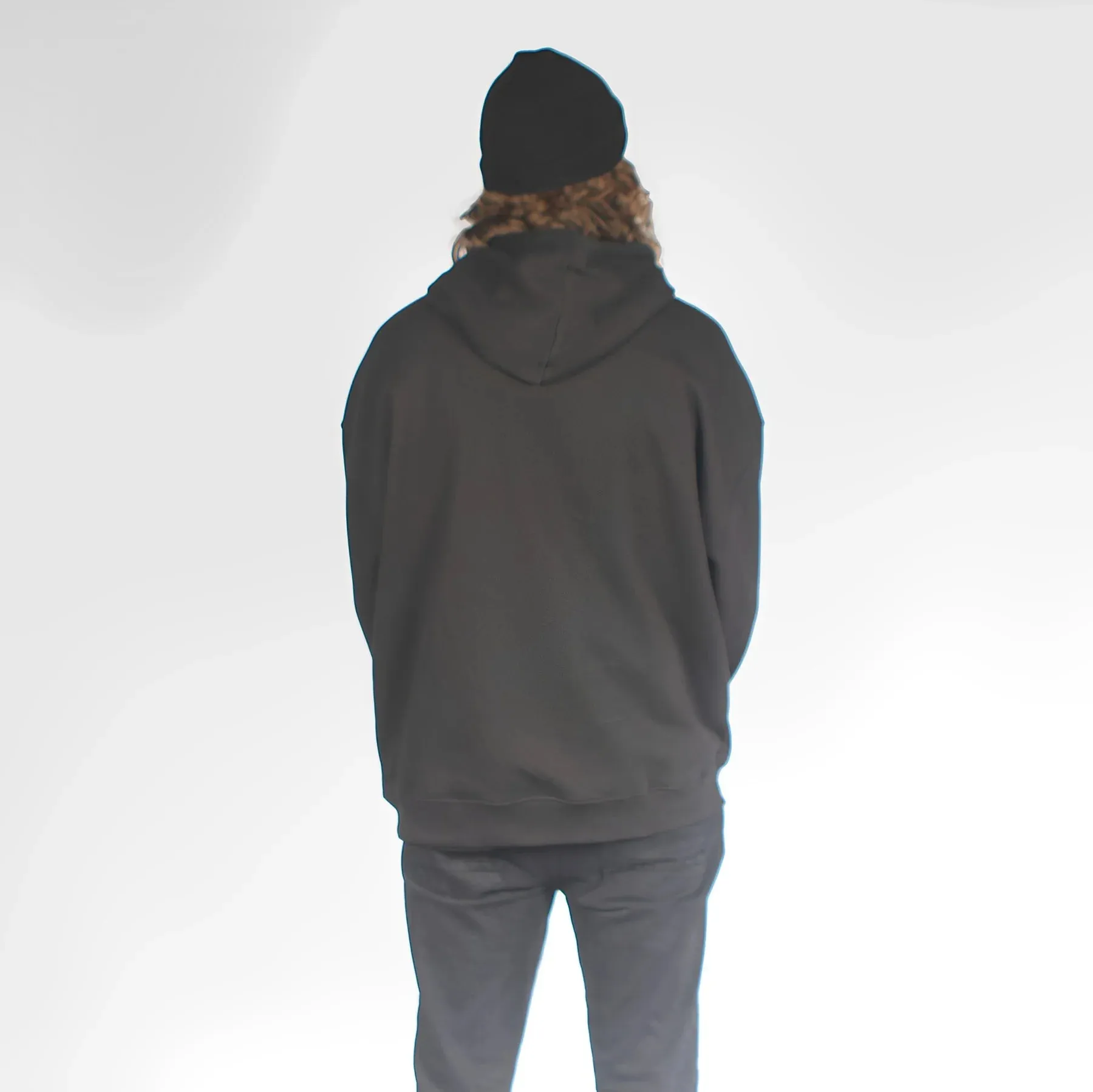 I Ride Sideways DWR Oversized Fit Hoodie Layers Black