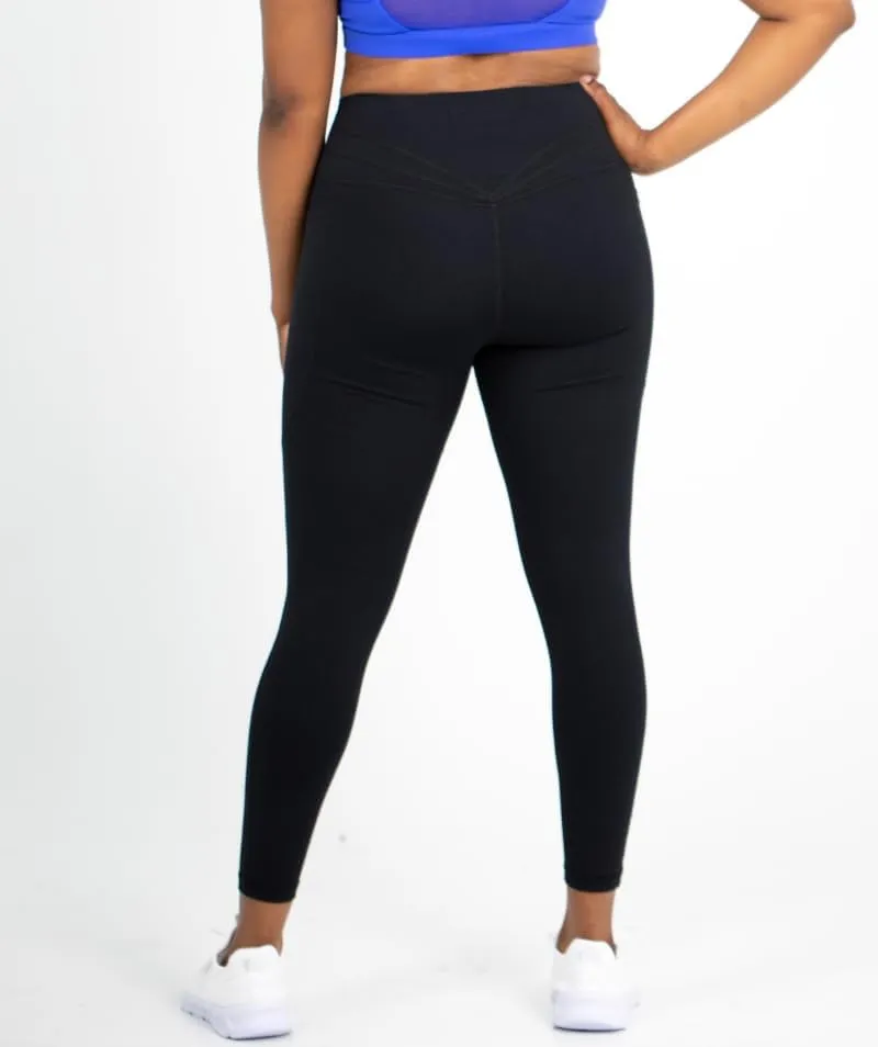 ICONI High Waisted Leggings with Pockets, Full Length Tummy Control Leggings for Women, Squat Proof Yoga Pants (US, Alpha, X-Large, Regular, Regular, Red)