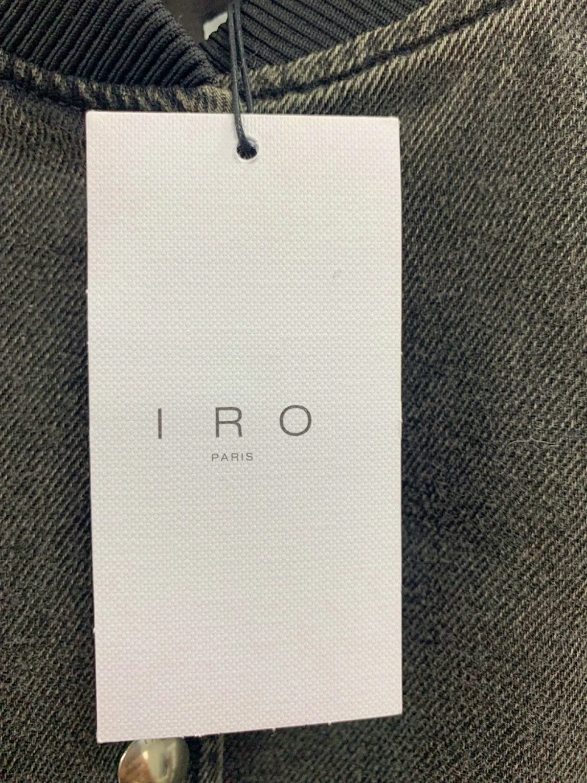 IRO Dark Grey ILARO Bomber Jacket UK 8