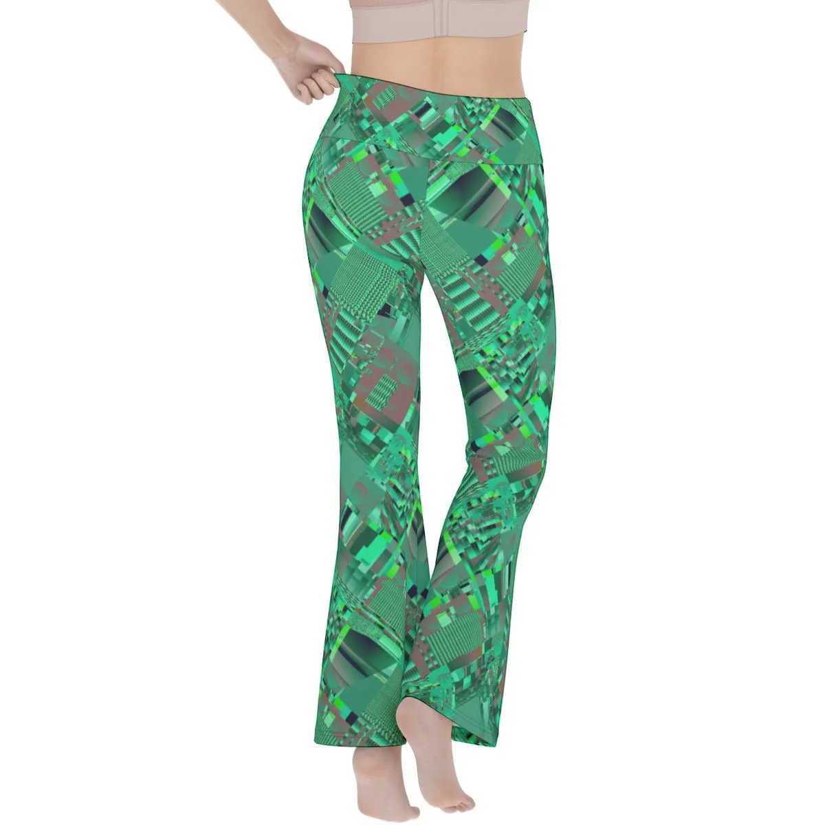 Jade Circuit Green Flare Legging