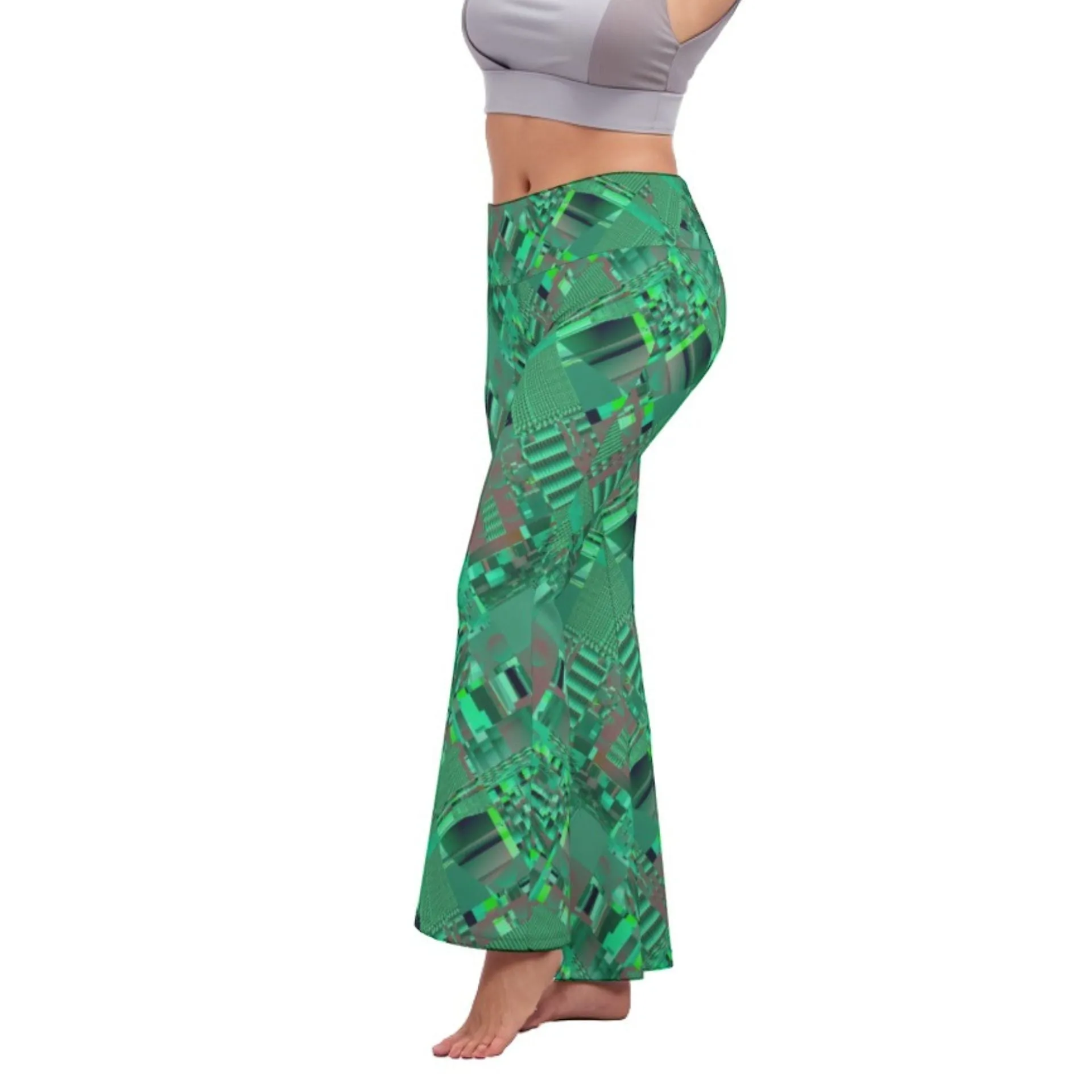 Jade Circuit Green Flare Legging