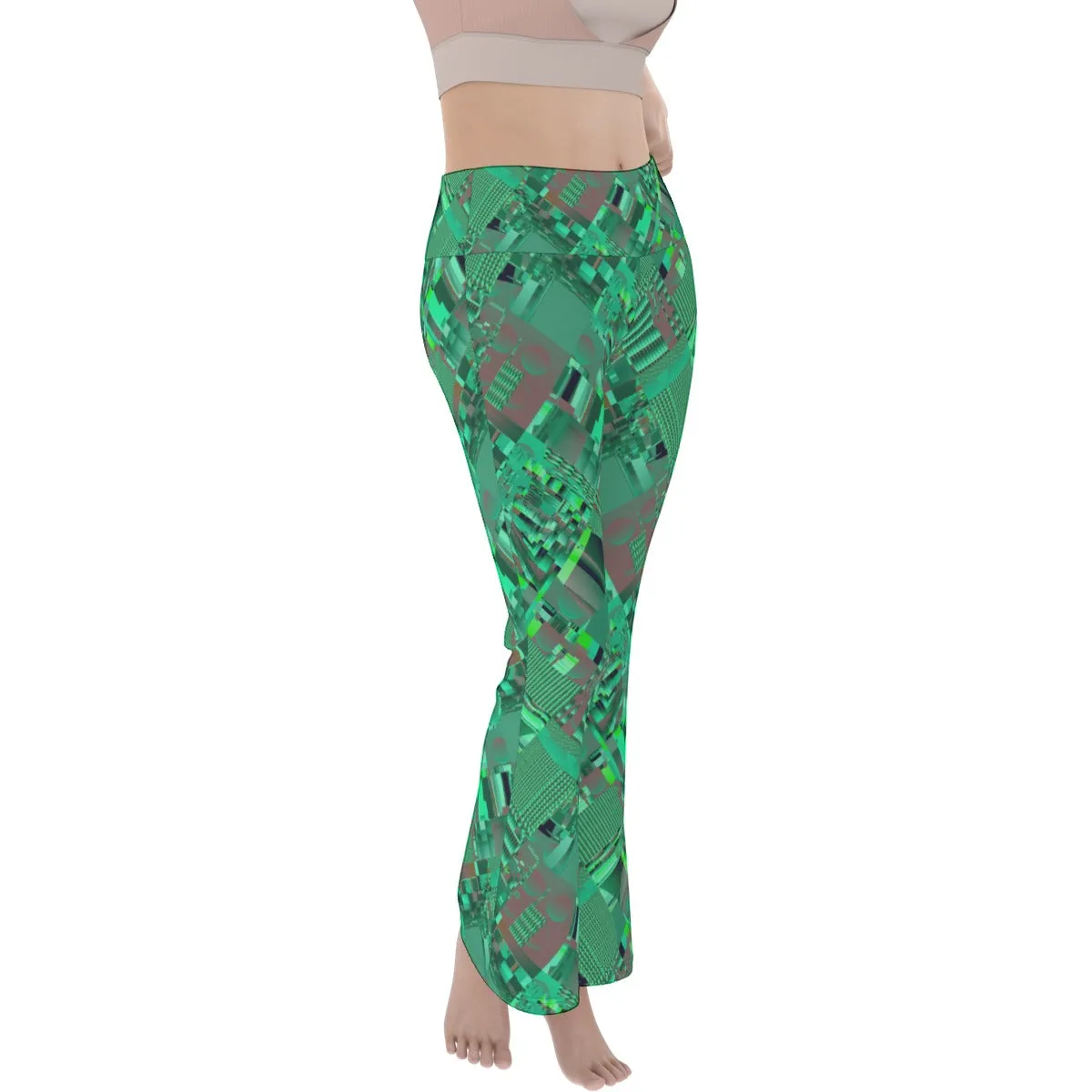 Jade Circuit Green Flare Legging