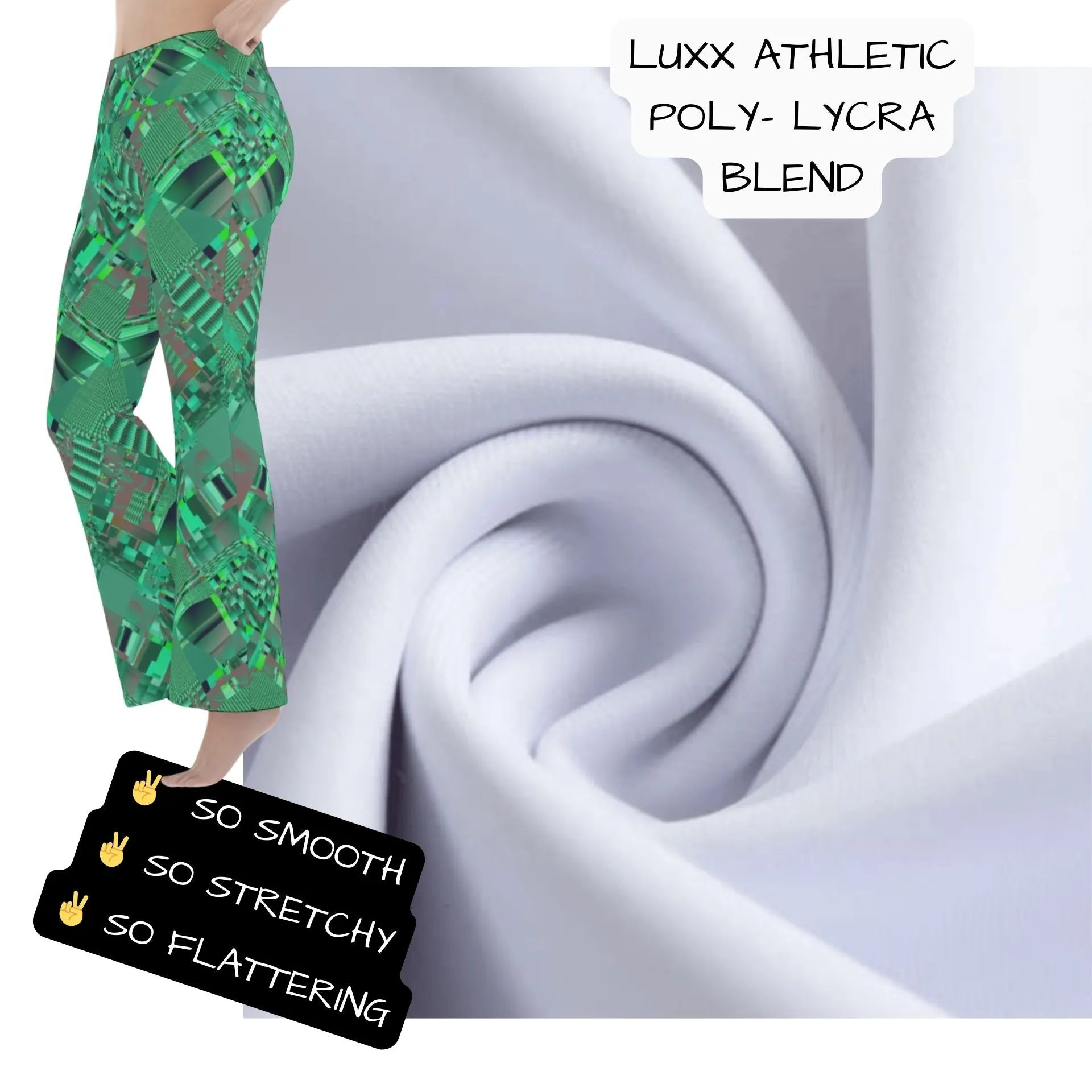 Jade Circuit Green Flare Legging