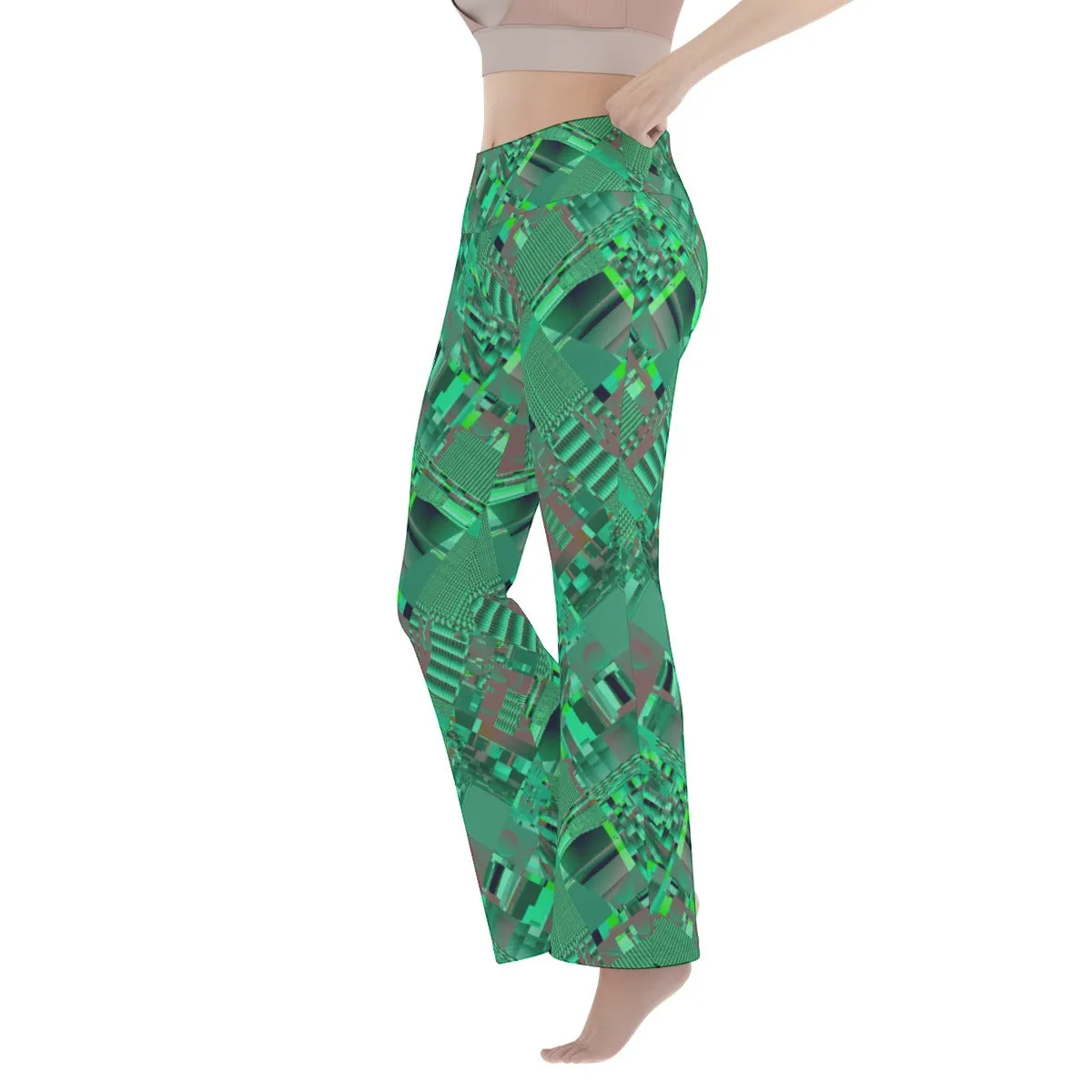 Jade Circuit Green Flare Legging