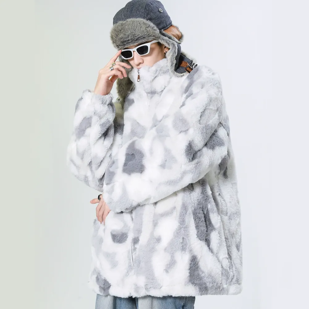 Japanese Embroidered Plush Thickened Fleece Coat