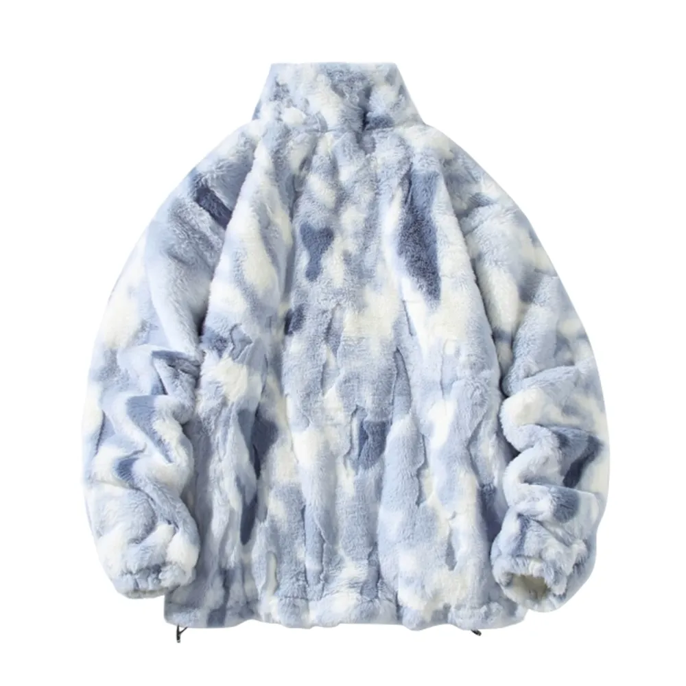Japanese Embroidered Plush Thickened Fleece Coat