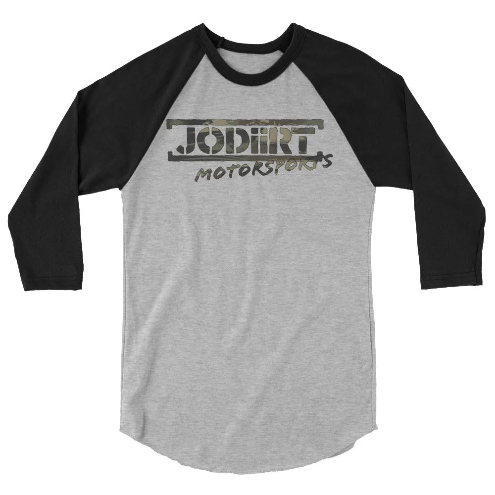 JoDiirt Motorsports Baseball Tee Painted Camo Logo