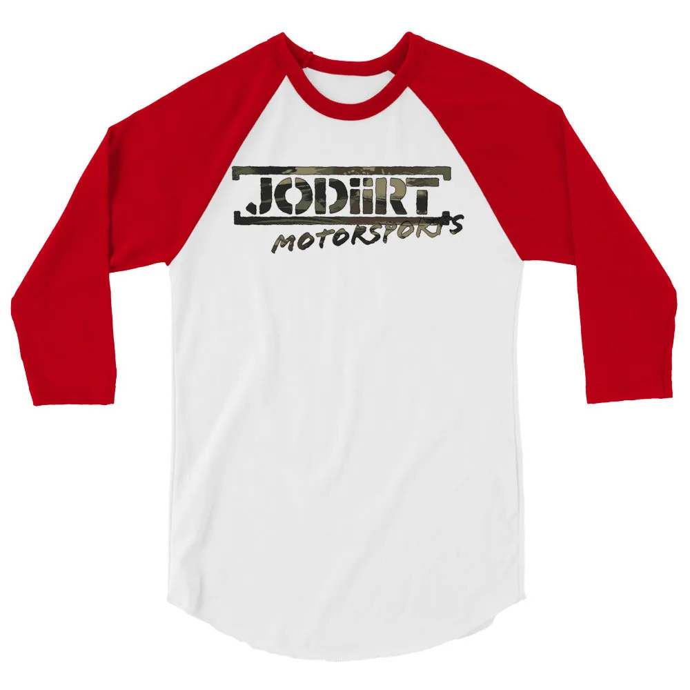 JoDiirt Motorsports Baseball Tee Painted Camo Logo