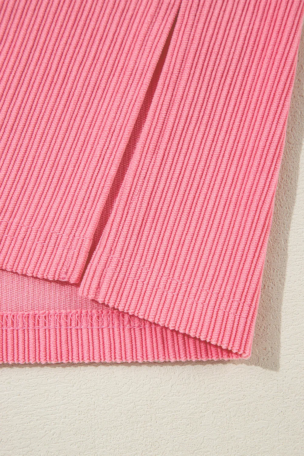 KaleaBoutique Corduroy Flap Detail Button Up Split Shacket