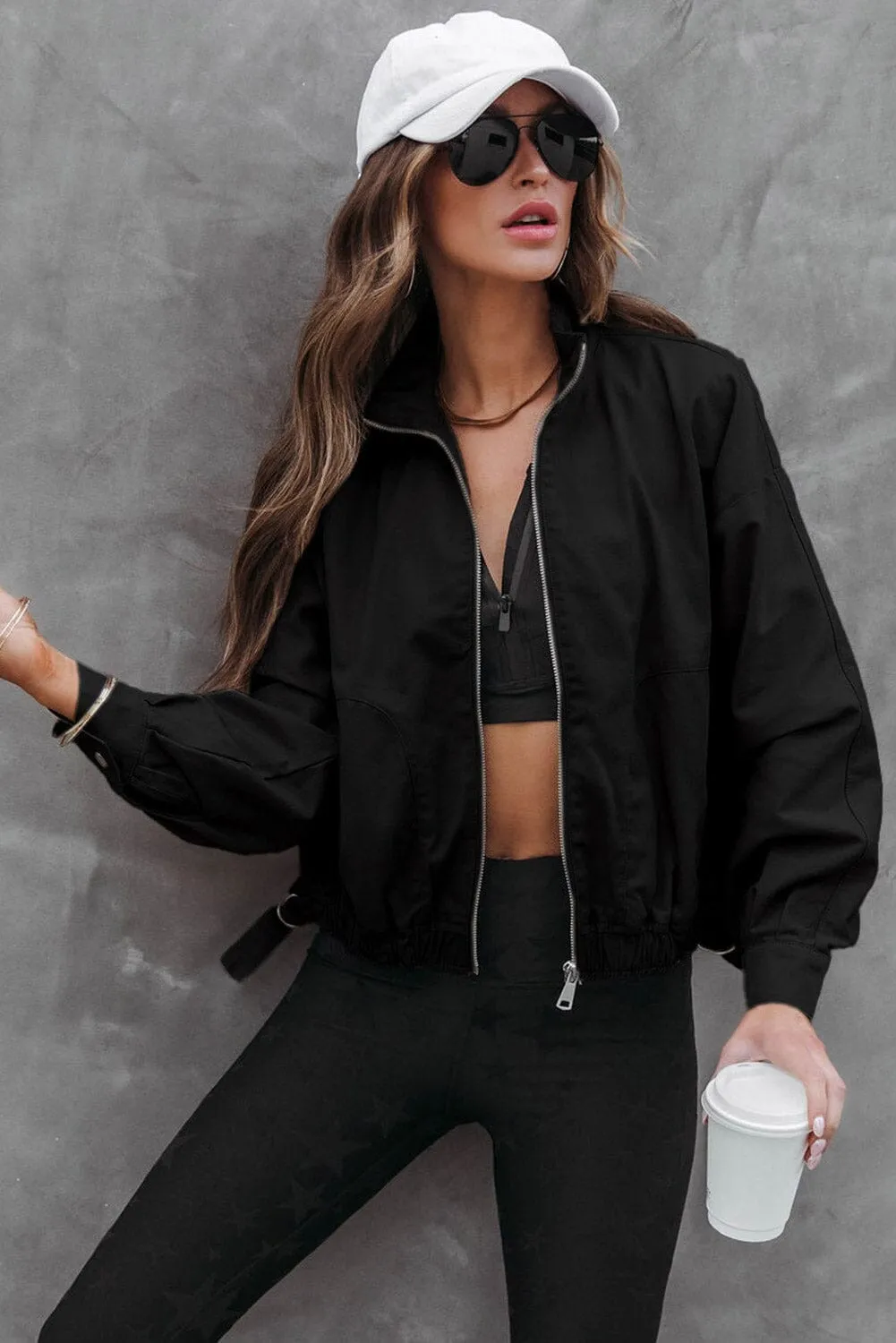 KaleaBoutique Solid Full Zipped Jacket