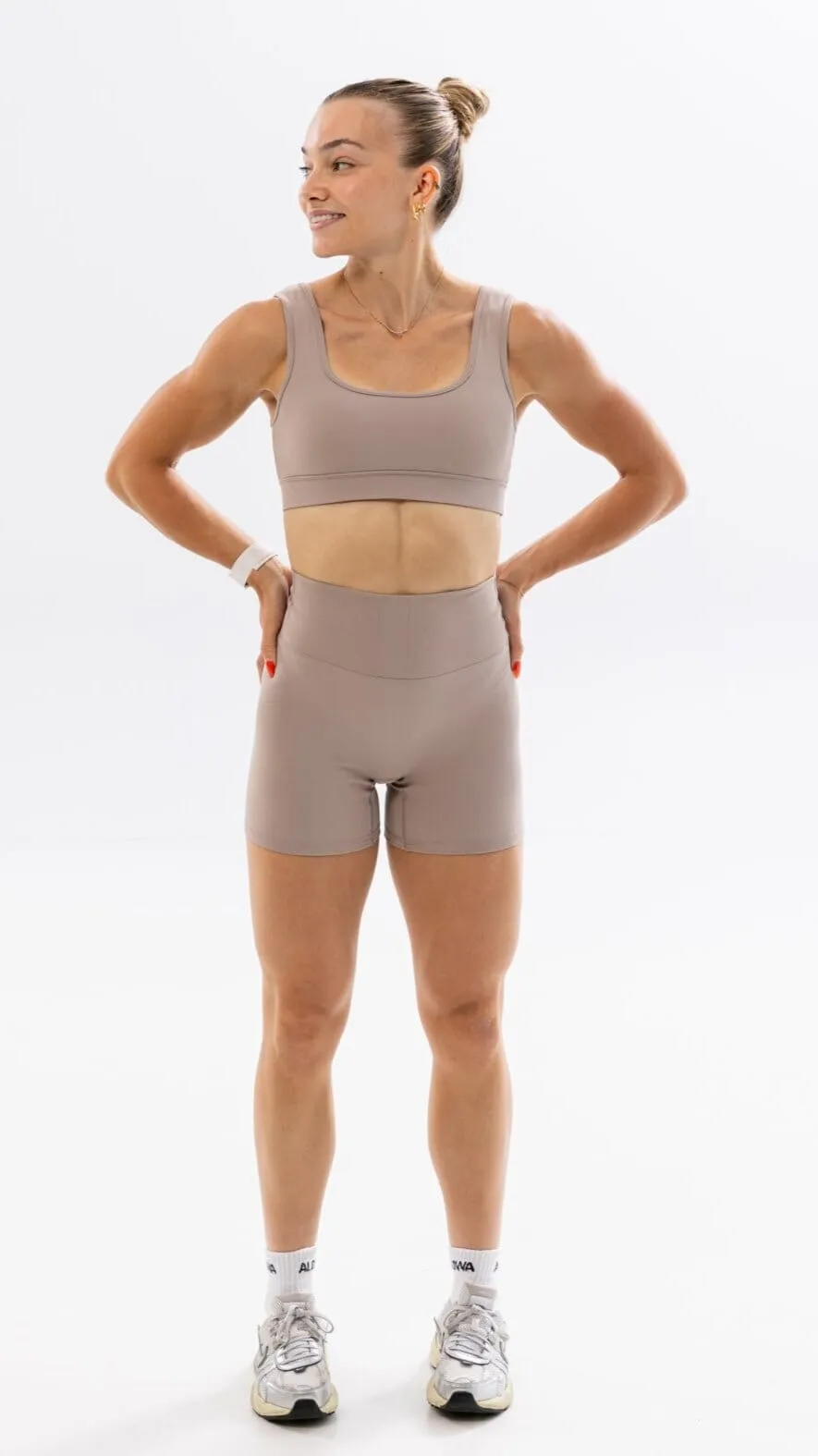 Kayli Biker 5" Taupe