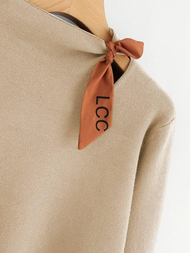 Knotted Detail Jersey Jumper