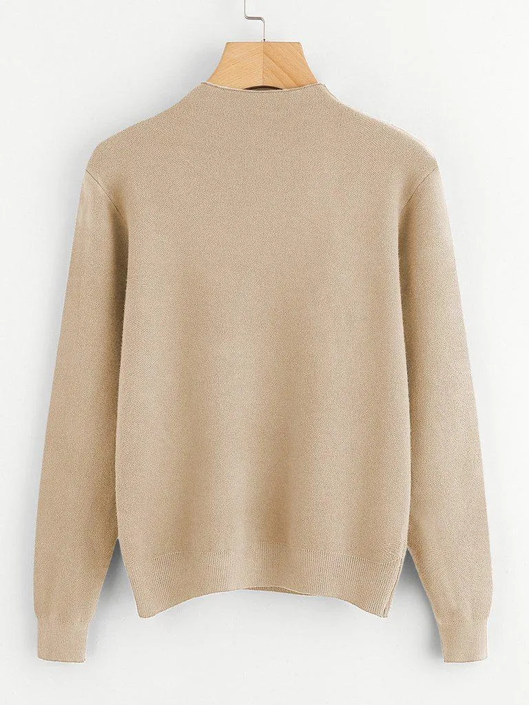 Knotted Detail Jersey Jumper