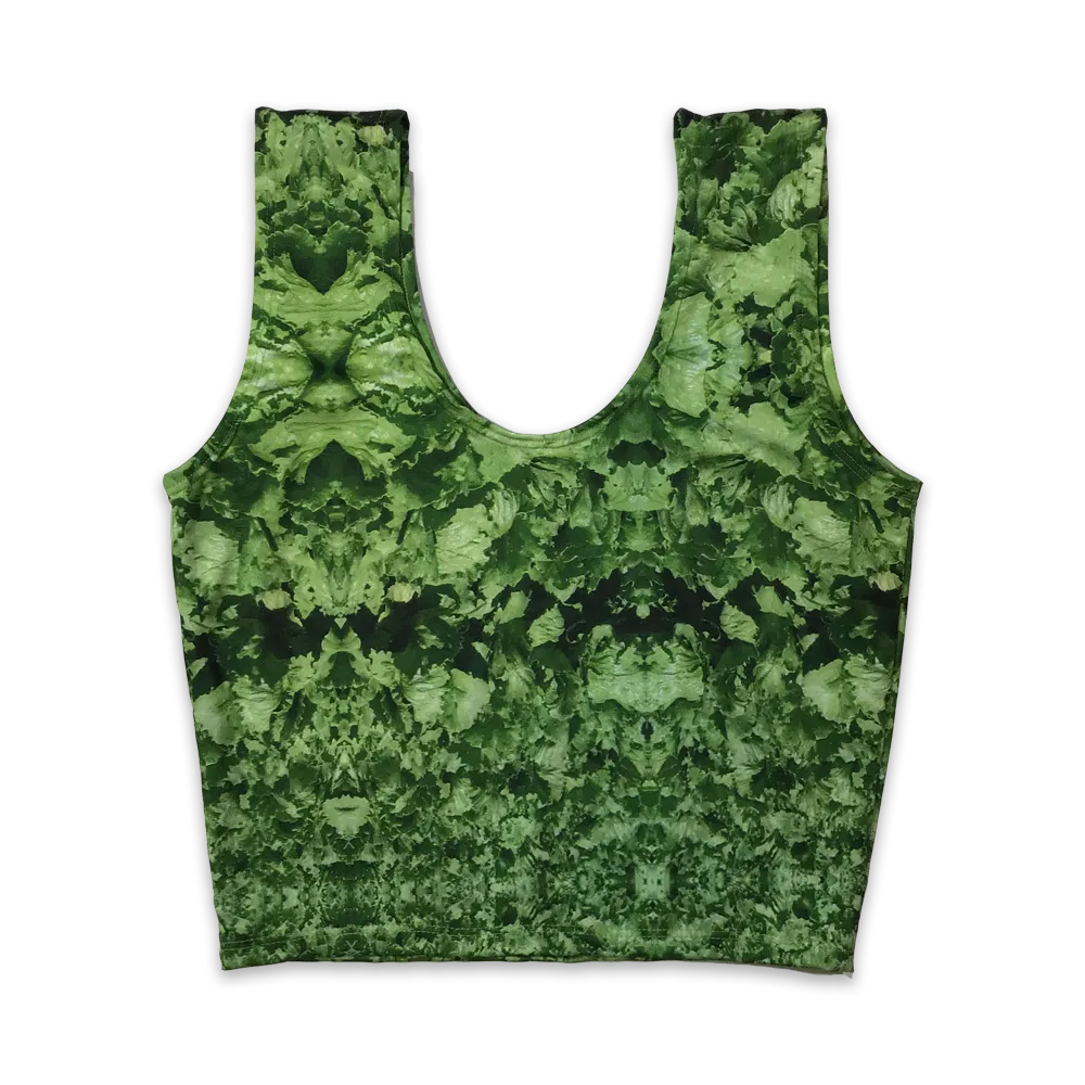 Lettuce Womens Camo Pattern Crop Top