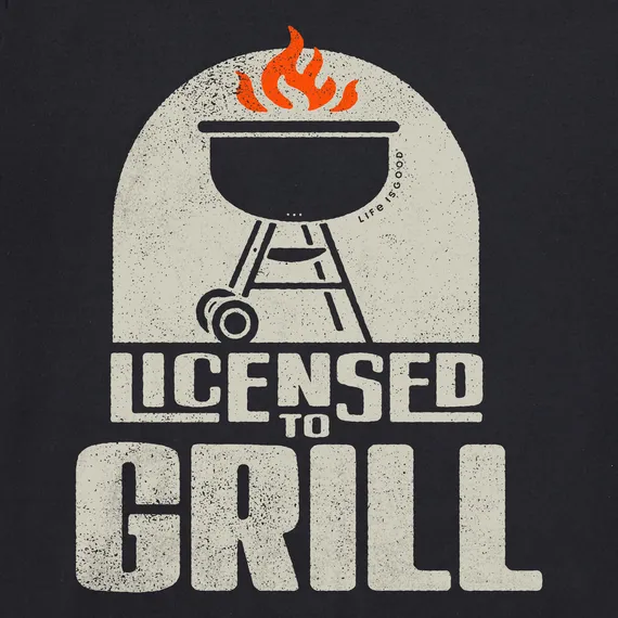 Life is Good Men's Licensed to Grill Crusher Lite Tee