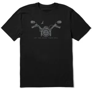 Life is Good Men's Motorcycle Camo Handlebars Crusher Lite Tee