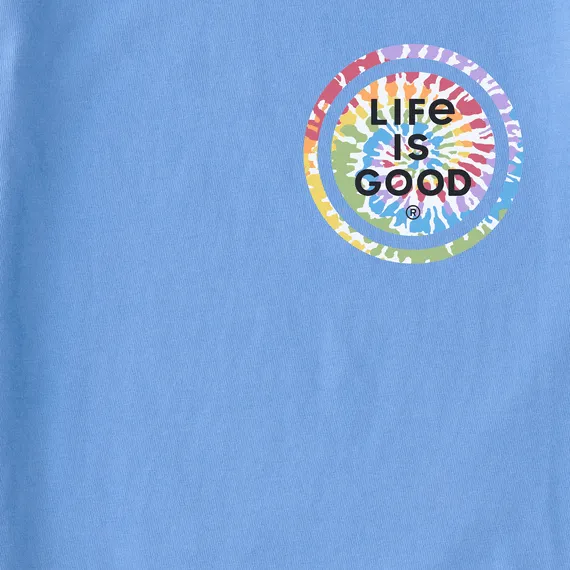 Life Is Good Women's Tee, Cornflower Blue (Size M)