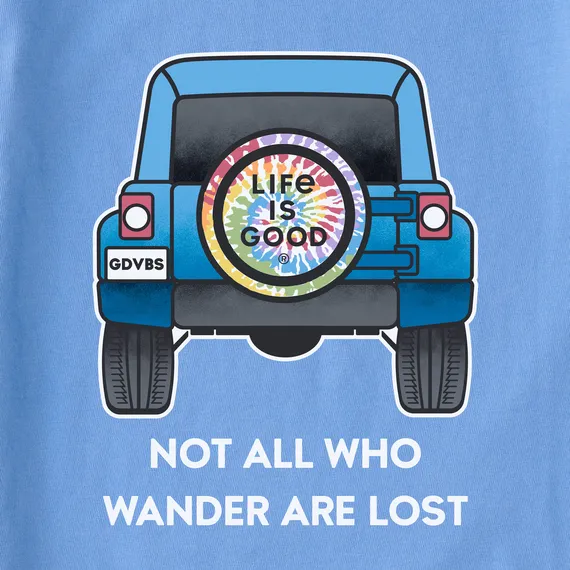 Life Is Good Women's Tee, Cornflower Blue (Size M)