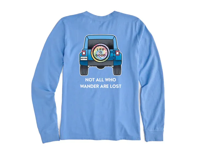 Life Is Good Women's Tee, Cornflower Blue (Size M)