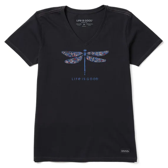Life Is Good Women's Tee, Jet Black (Size L)