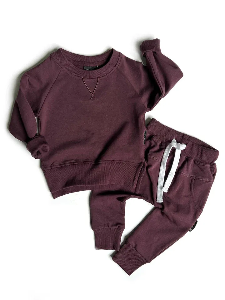Little Bipsy Pullover - Black Cherry