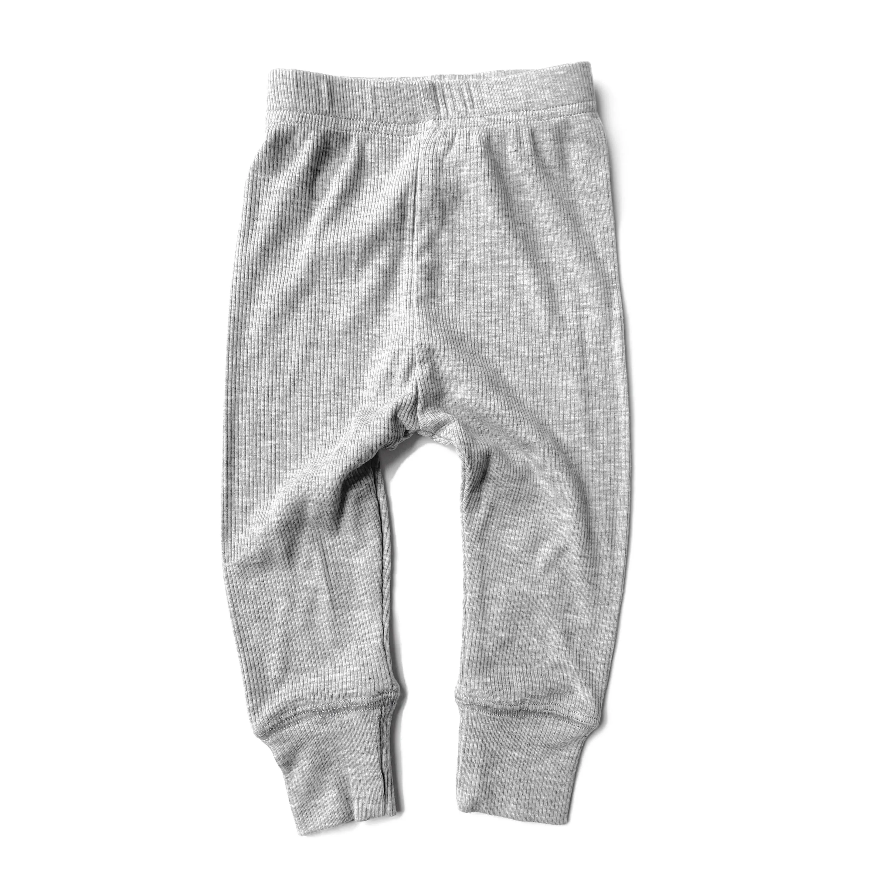 Little Bipsy Ribbed Leggings - Grey