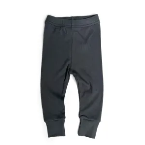 Little Bipsy Ribbed Leggings - Pewter