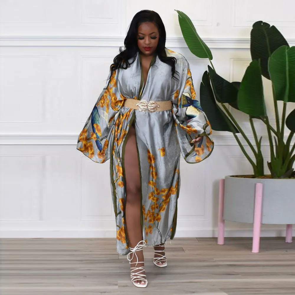 Loose Casual Cover Up Shirts Long Sleeve Cardigan