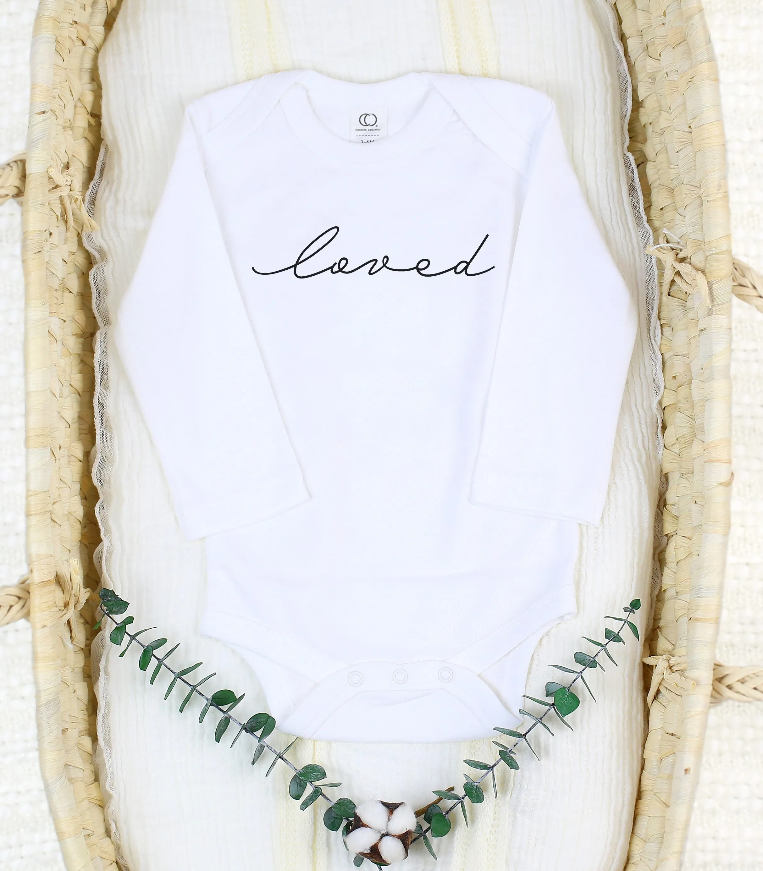 Loved | Organic Bodysuit | Long Sleeve