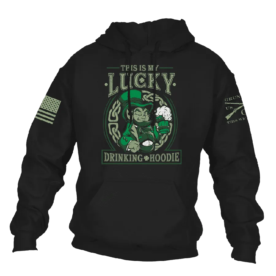 Lucky Drinking Hoodie - Black