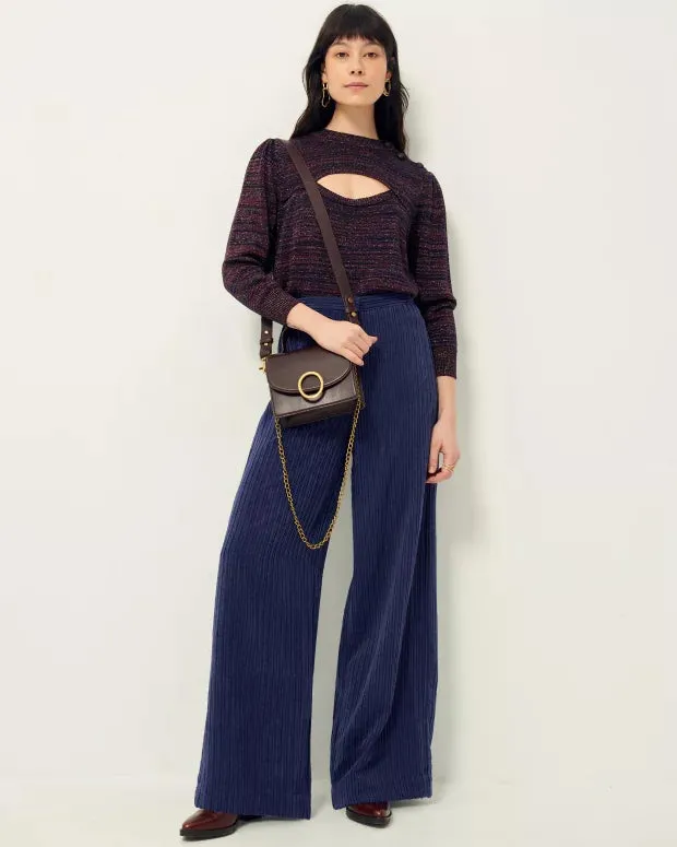 Lurex Cutout Baylaluz Pullover