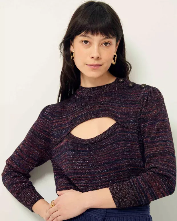 Lurex Cutout Baylaluz Pullover