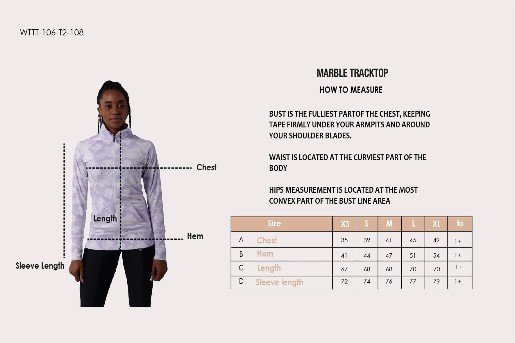 Marble Track Top