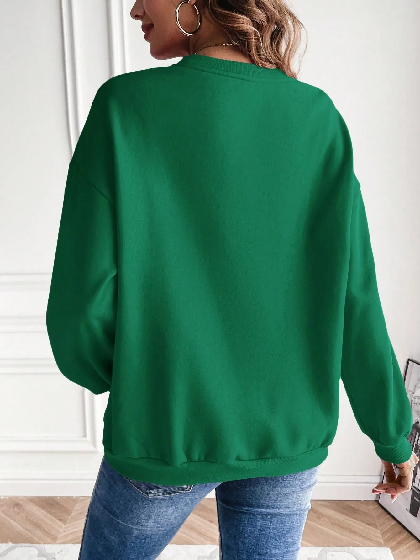 Maternity Sweatshirt With Text Print